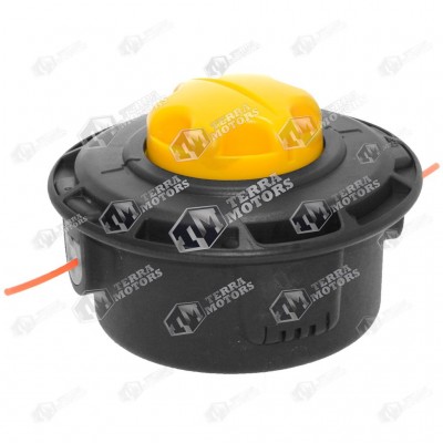 Empty the trash distortion cotton Cap automat cu fir pentru motocoasa, model Ryobi, cu buton galben