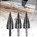 Burghiu conic despicare lemne pentru bormasina sau rotopercutor (3 adaptoare)