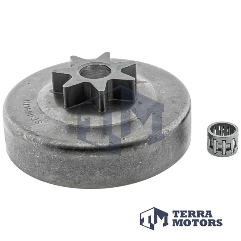 Carcasa ambreiaj drujba Stihl 290, 390, 360, 310, 340, 029, 039, 034, 036 - Fixa - Pas 3/8 - 7 Dinti (ITAL)