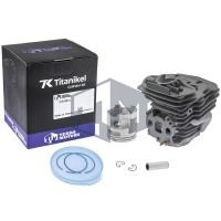 Kit cilindru drujba Husqvarna 575 51mm Titanikel, Piston cu teflon (Terra Motors)