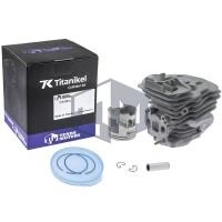Kit cilindru drujba Husqvarna 576 51mm Titanikel, Piston cu teflon (Terra Motors)