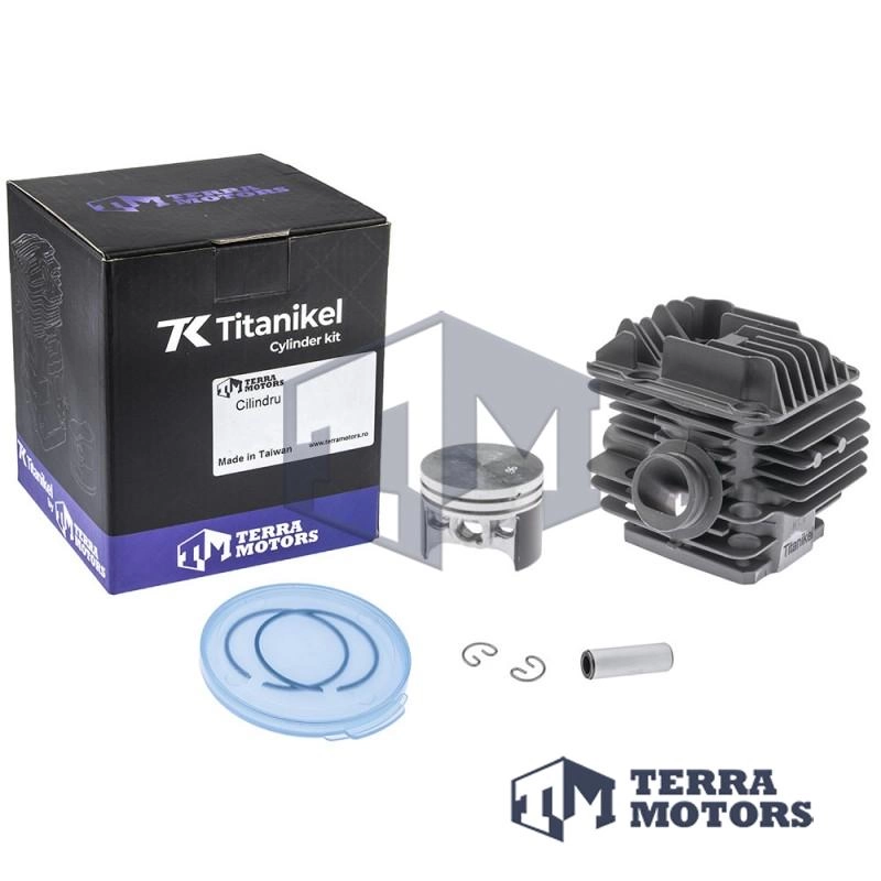Kit cilindru drujba Stihl 200, 200 T 40mm Titanikel, Piston cu teflon (Terra Motors)