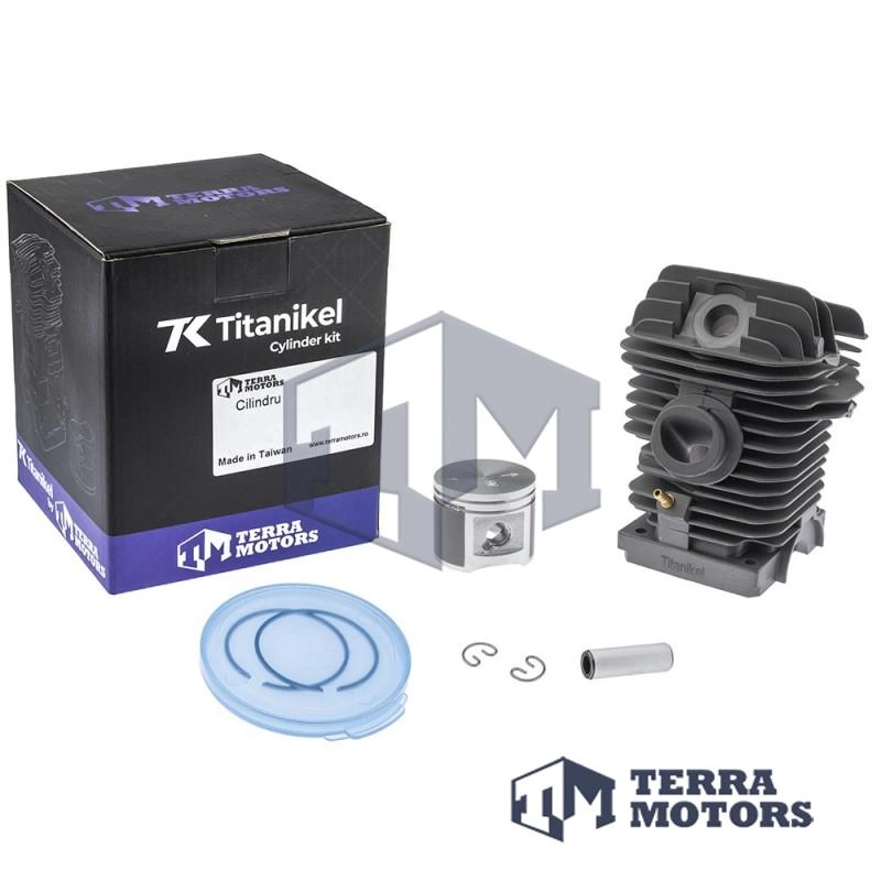 Kit cilindru drujba Stihl 230, 023 40mm Titanikel, Piston cu teflon (Terra Motors)