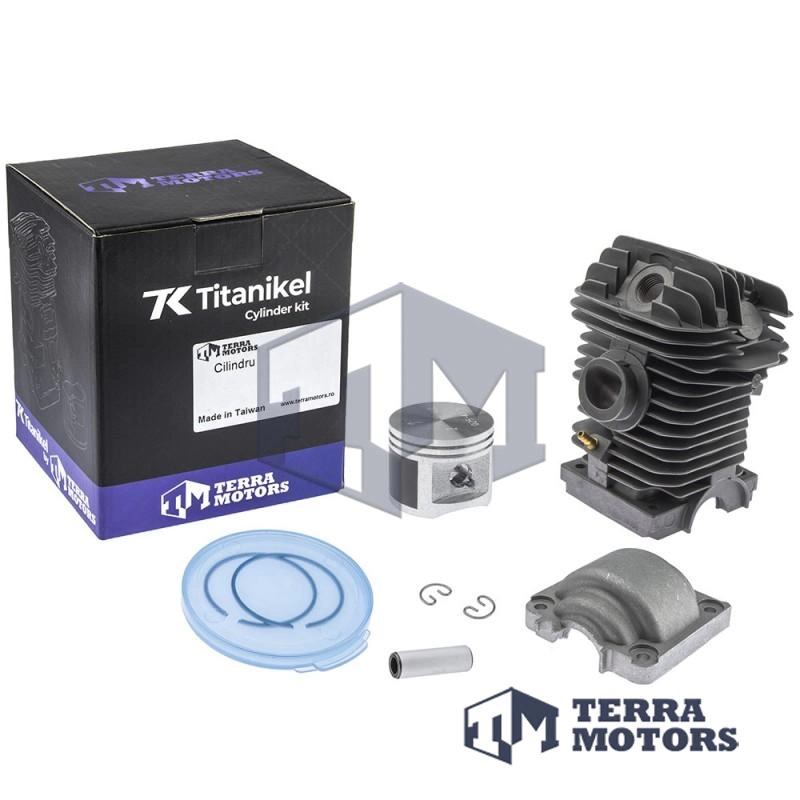 Kit cilindru drujba Stihl 250, 025 42.5mm Titanikel, Piston cu teflon (Terra Motors)