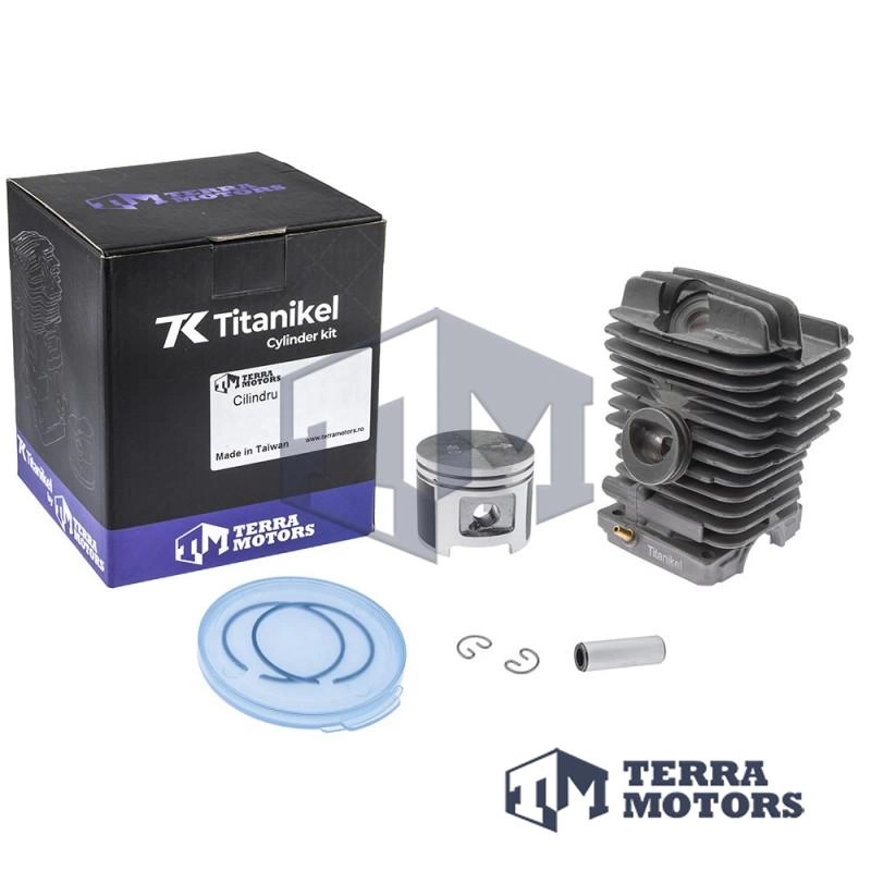 Kit cilindru drujba Stihl 290, 029 46mm Titanikel, Piston cu teflon (Terra Motors)