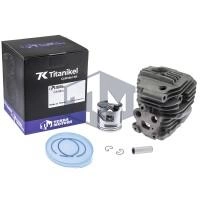 Kit cilindru masina de debitat Husqvarna K760 II, K770 51mm (Model nou) Titanikel, Piston cu teflon (Terra Motors)