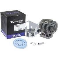 Kit cilindru masina de debitat Stihl TS 700, TS 800 56mm Titanikel, Piston cu teflon (Terra Motors)