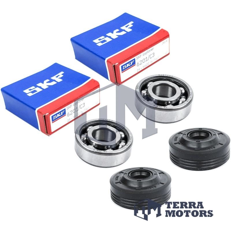 Rulment cu simering drujba Husqvarna 136, 137, 141, 142, 235, 236, 240 - Set 2 buc - Skf