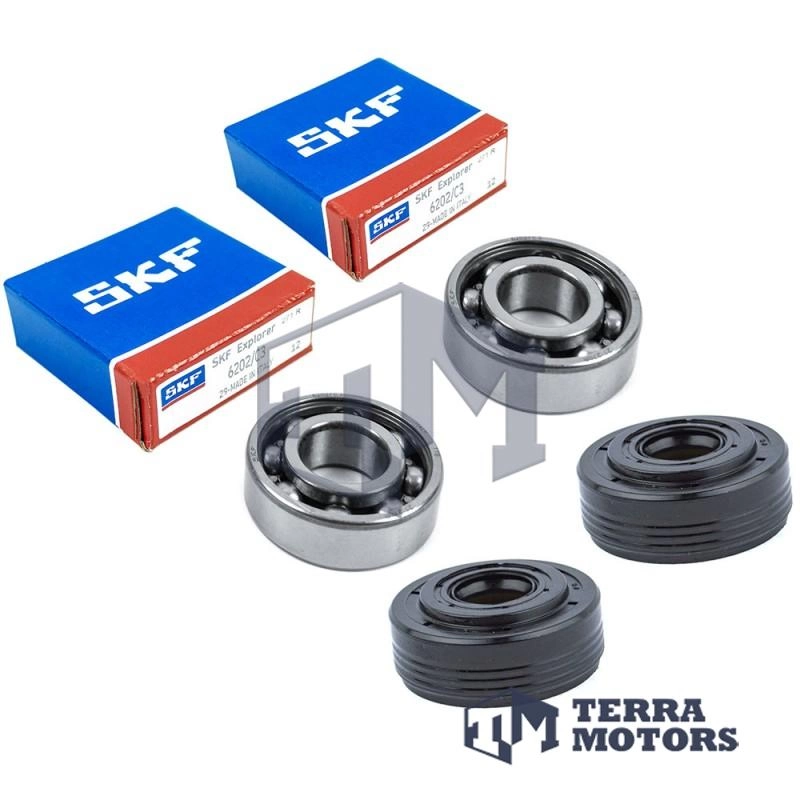 Rulment cu simering drujba Husqvarna 340, 345, 350 - Set 2 buc - Skf